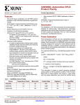 Xilinx DS108-1: XA9500XL Automotive CPLD Product Family