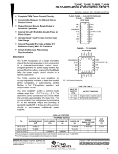 tl494c, tl494i, tl494m, tl494y pulse-width