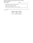 ECE 5411 CMOS Analog Integrated Circuit Design Sample Midterm 1 Name: