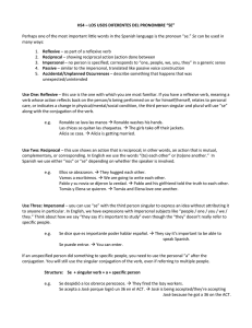 HS4 – LOS USOS DIFERENTES DEL PRONOMBRE “SE” Perhaps