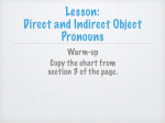 Object pronouns