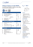 Voltage Transducer LV 100-750/SP8 VPN = 750 V