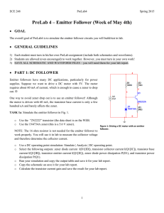 PreLab 4 â Emitter Follower (Week of May 4th)