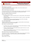 Streptococcus Pneumoniae Division of Disease Control What Do I Need To Know?