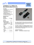 10/100/Base-T to 100Base-FX Mini Ethernet