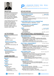 my CV - Joaquin Perez del Real