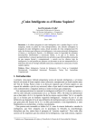 ¿Cuán Inteligente es el Homo Sapiens?