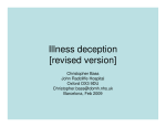 Illness deception [revised version]