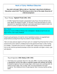 Roots of Early Childhood Education