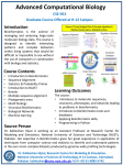 Advanced Computational Biology