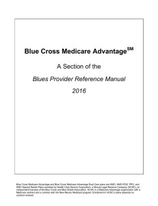 Blue Cross Medicare Advantage and Blue Cross