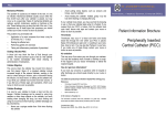 Peripherally Inserted Central Catheter (PICC)