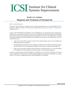 Diagnosis and Treatment of Osteoporosis