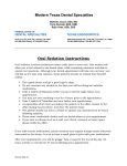 Modern Texas Dental Specialties Oral Sedation Instructions