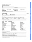 The Fertility Institutes: Female Patient History