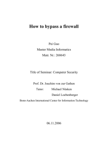 How to bypass the firewall