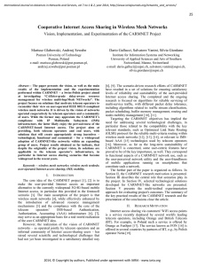 Cooperative Internet Access Sharing in Wireless Mesh