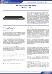 Multi-Homing Gateway MHG-1500