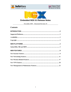 Embedded NGX 6.0 Release Notes