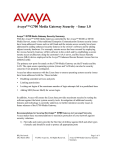 Avaya™ G700 Media Gateway Security - Issue 1.0