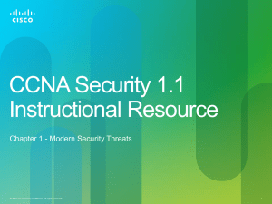 CCNA Security 1.1 Instructional Resource