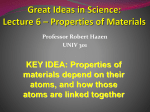 Great Ideas in Science: Lecture 6 – Chemical