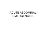 ACUTE ABDOMINAL EMERGENCIES