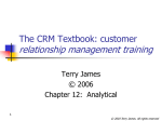 The CRM Textbook: customer relationship training