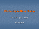 Clustering in Data Mining ( Phuong Tran)