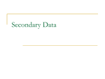 Secondary Data