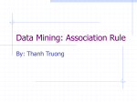 Data Mining: Association Rules by Thanh Troung