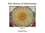 The History of Astronomy