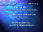 Astronomy 305/Frontiers in Astronomy - Fermi Gamma