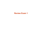 Review Exam 1