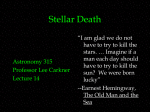 Stellar Death