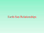 Earth-Sun Relationship