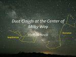 Dust Clouds at the Center of Milky Way