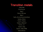 Transition elements