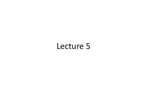 Lecture 5