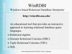 WinRDBI - Arizona State University