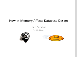 How In-Memory Affects Database Design