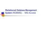 Relational Databases