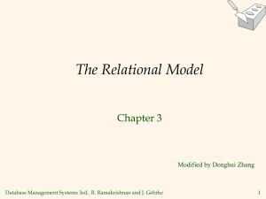 The Relational Model