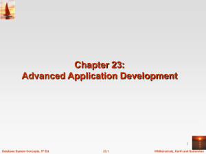 Chapter 21:Application Development and Administration