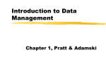 Basics of data management