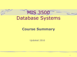 Course Summary