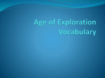 Age of Exploration Vocabulary