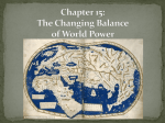 Chapter 15: The West and the Changing Balance of World Power