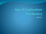 Age of Exploration Vocabulary