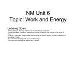 Work and Energy - mrweaverphysics